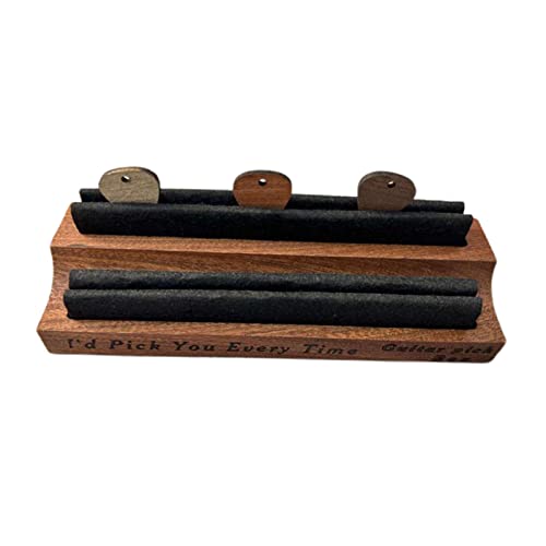 Perfeclan Clip de support d’instrument accessoire de lecteur de guitare portable en bois avec 3 pièces médiators support… - Les Beatles, Paul McCartney, John Lennon, RIngo Starr, George Harrison Perfeclan Clip de support d'instrument accessoire de lecteur de guitare portable en bois avec 3 pièces médiators support…