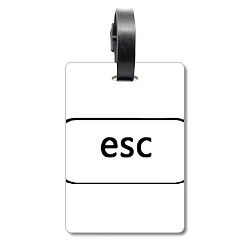 Évitez la perte de bagage avec l'étiquette d'identification valise symbole clavier Esc