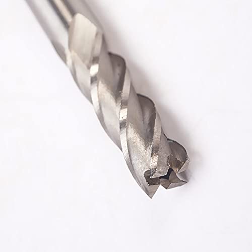 Image of Auniwaig 5 /8 inch Straight Shank End Mill Cutter, 4-Flute End Mill Bits,HSS-AL Spiral Bits, Round Shank Milling Cutting Tool for Stainless Steel Alloy Copper Metal 1Pcs