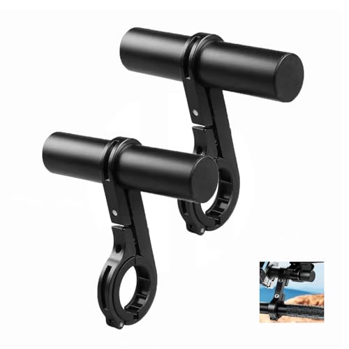Wxinsheng Fahrradlenker Verlängerung Set,2pcs Fahrrad Lenker Extender,10cm Fahrradlenkerzubehör aus Aluminiumlegierung,Einzelclip Lenkerverlängerung,für Motorräder,zur Befestigung von Tacho, Licht