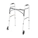 Drive Medical Deluxe Two Button Folding Walker with 5-Inch Wheels