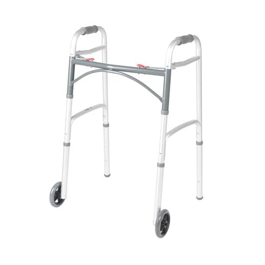 Drive Medical Folding Walker with Wheels
