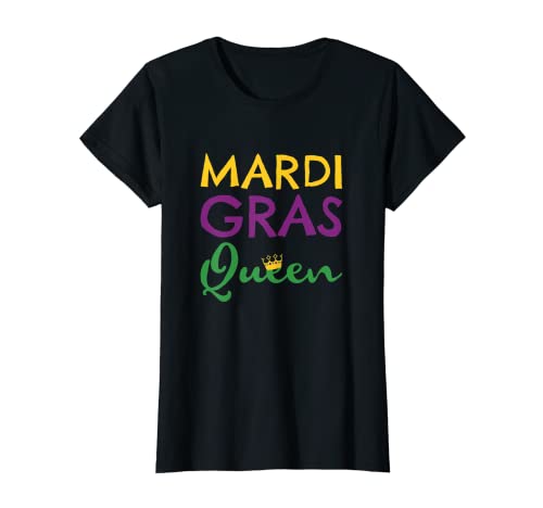 Mardi Gras Queen Tee Funny Mardi Gras Parade Disfraz Camiseta Camiseta