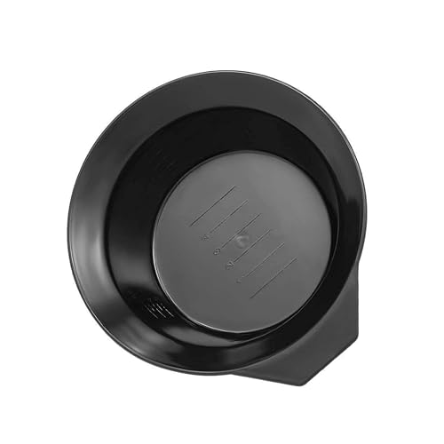 Image of [Ear Lobe & Accessories] Professional Hair Dye Bowl 250ml - Black Color, Non-Slip, Sturdy Plastic Mixing Bowl for Hair Coloring, Bleaching, & Dye Application - Reusable & Easy to Clean