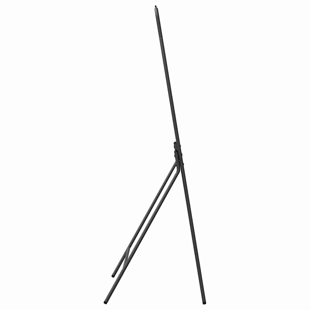 Stojak na ubrania stal 60 x 53 x 155 cm z półkami, czarny