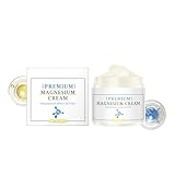 EELHOE Magnesium Cream with Hyaluronic Acid and Vitamin E For Sleep, Muscle Relaxation, Calming, Moisturizing, Leg Cramps - Nighttime Cream Soothing Magnesium Butter Topical Lotion 4 Oz