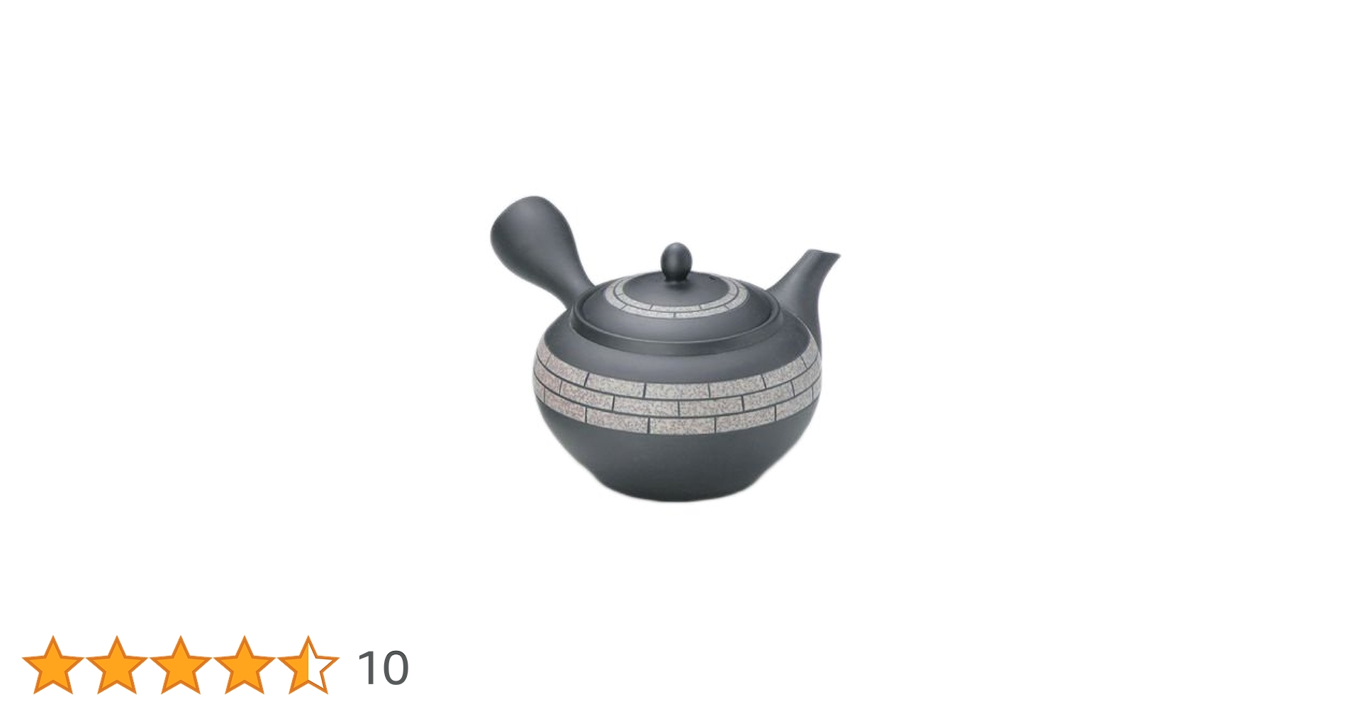 Amazon.co.jp: 常滑焼3-344瑞仙 40号黒丸レンガ帯アミ急須 AM