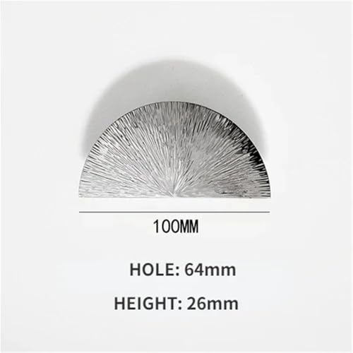 Tirador semicircular C-5485-64 cromado brillante para puerta de gabinete y cajón 3