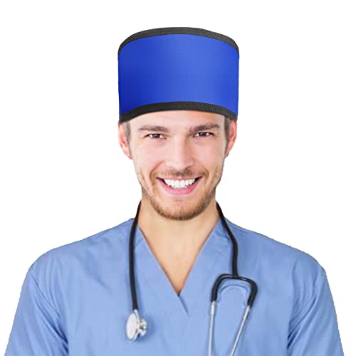 Image of Lead Xray Head Cap 0.5mmpb - Dental Head Xray Shielding Hat Lead Lined XRay Protection Lead Safety Hat Blue Color