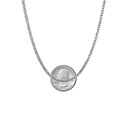 Savlano 925 Sterling Silver Rhodium Plated Solid 2.5MM Franco Square Box Chain Necklace for Women & Men-Made In Italy Comes with a Gift Box3