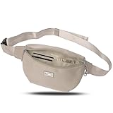 The Foldie® Foldable Crossbody Bag, Waist Pack, Belt Bag - Versatile Travel Companion for Men and Women - Beige