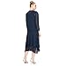 S.L. Fashions Women's Embellished Neckline & Shoulder, Mother of The Bride Jacket Dress (Petite and Regular Sizes), Navy, 16