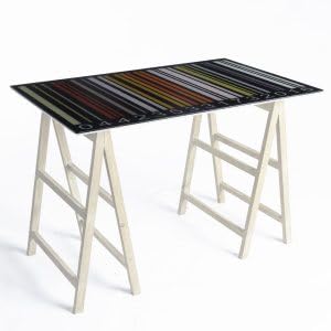 DUPI Cristal para Mesa de Ordenador EAN | Vidrio Grande | Mesa Caballete | 110X70, Grande, Vidrio