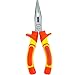 6 Inch Insulated Handle Long Nose Electrician Pliers R'deer VDE 1000v Cr-V Industrial Level Needle Nose Side Cutting Tool