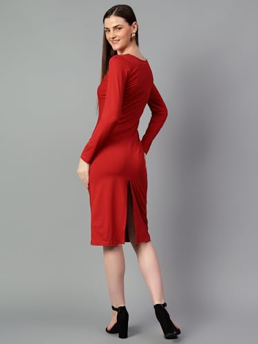 Image of KOTTY Women's Dashing Designs Pale Breeze Red Dress