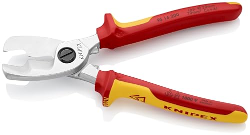 Alicates para cortar cables Knipex 95 16 200 con mangos aislados de 200 mm 4