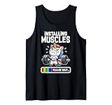 Divertido y lindo unicornio para entrenamiento, gimnasio, fitness, levantamiento de pesas, regalo Camiseta sin Mangas