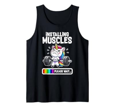 Divertido y lindo unicornio para entrenamiento, gimnasio, fitness, levantamiento de pesas, regalo Camiseta sin Mangas | Ya disponible en tu tienda friki favorita! En mundofriki.es!
