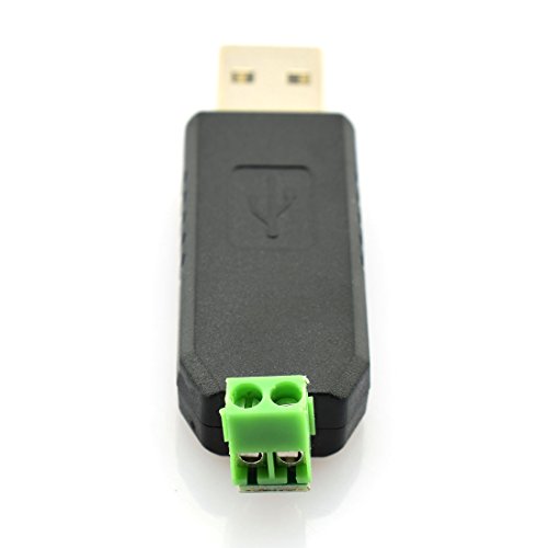 Dzs Elec Usb To Rs485 Serial Converter Adapter Ch340T Chip Led Display Data Communication/Plc Data Reading/Data R&W Centralized Control Converter Module For Win 7 / Xp/Vista #TOP4