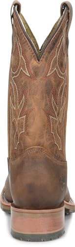 DOUBLE-H 11" Anton Steel Toe Western Boots for Men - Square Toe Leather Upper with Oil- and Slip-Resistant I.C.E. Outsole, EH-Rated and Made in USA4