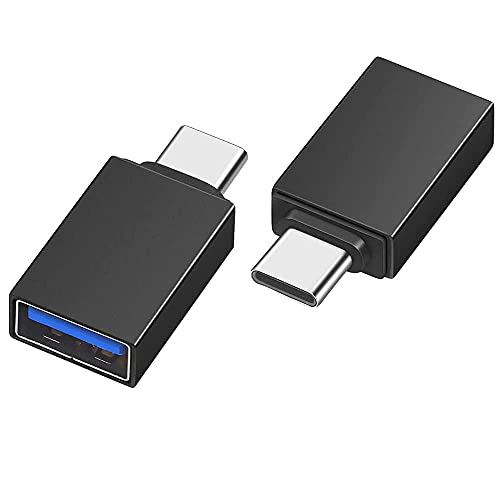 Jiusion Lot de 2 adaptateurs USB 3.0 type C mâle vers USB femelle OTG compatible avec Samsung Oneplus, MacBook, Huawei, Xiaomi C Mobile Cover