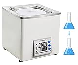Upgraded Digital Water Bath Lab Thermostatic Water Bath Heater 2.5L with Selectable Openings Without...