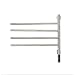 KLZUOPT Exquisite Bathroom Shelves Towel Warmer for Bathroom, 4 Bars Heated Towel Rack, Electric Towel Drying Rack with Timer, Polished Stainless Steel Heated Towel Warmer for Bath, Plug-in/Hardwired