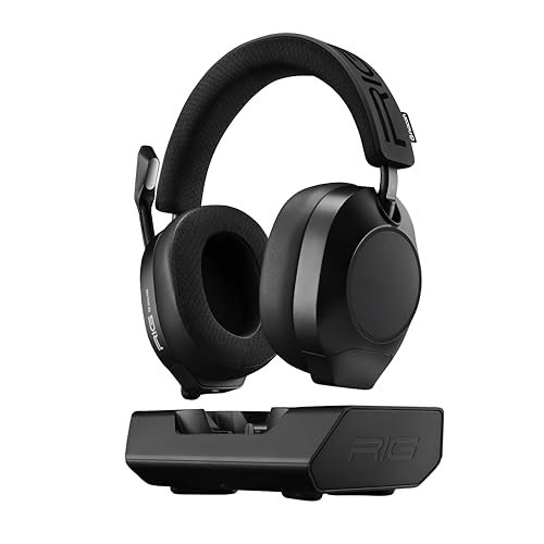 Image of RIG R8 Spectre PRO HX Dual Wireless Gaming Headset for Xbox and PC | Series X|S, XBOX One, USB, Mobile - Wireless 2.4GHz / Bluetooth, Graphene Drivers, 3D Audio, Noise-Canceling Mic, Charge Base