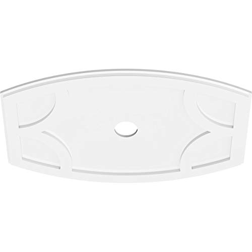 Image of Ekena Millwork CMP32X21KY-03000 Kailey Architectural Grade PVC Contemporary Urethane Ceiling Medallions 32 inchW x 21 3 /8 inchH x 3 inchID x 17 1 /4 inchC x 1 inchP