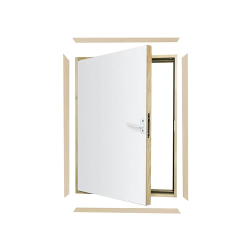 FAKRO - Kniestocktüren DWK 55x80, Tür Holz mit Wärmedämmung, aus einem Kiefernholzrahmen, gute Thermoisolation, links oder rechts