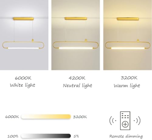 Lustre de cuisine à intensité variable pour stopper les reflets LED - 4