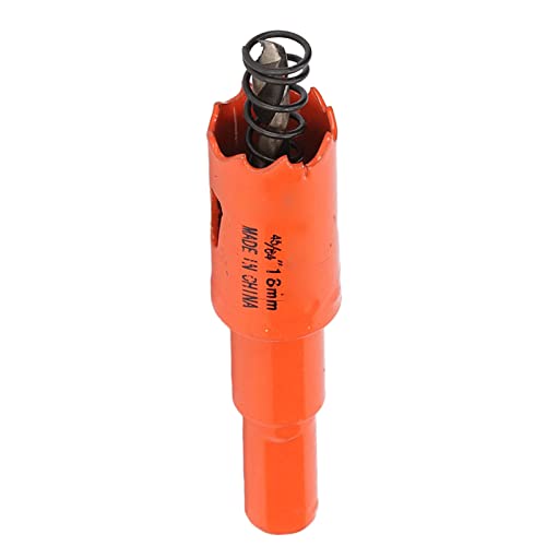 ANKROYU Kit de taladro profesional de sierra perforadora bimetálica Construcción de acero de alta velocidad Corte limpio y suave para carpintería Proyectos de PVC y placas de yeso (45/64 pulg. (18