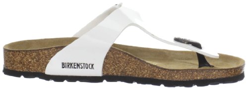 Image of Birkenstock Gizeh Birko-Flor Thong Sandal (Infant /Toddler /Little Kid),White Patent,30 M EU (12-12.5 M US Little Kid)