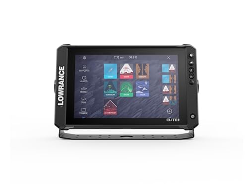 Lowrance 000-16432-001 Elite FS 12 Fishfinder with Active Imaging 3-in-1 Transducer and Preloaded CMAP Discover Onboard Charts, 12 Inch Touchscreen Display, Black