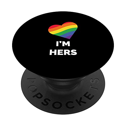 I'm Hers Womens Lesbian LGBT Couples Matching PopSockets PopGrip Intercambiable