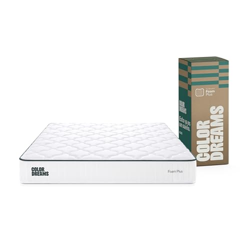 Lista de Base para Colchon King Size Top 5. 48 ColorDreams, Colchón King Plus Foam 23 cm | Memory Foam con gel | Firmeza media | Hipoalergénico y antiácaros | Transpirable | 200x190 cm | Colchones en caja | 30 noches de...