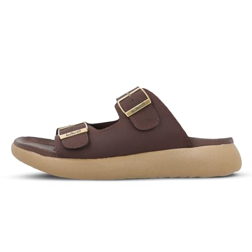 Image of WALKAROO Men's Fashion Slide Sandal with Cushion Sole and Lightweight - WC4487