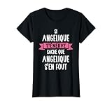 Cadeau Femme Humour Prnom Personnalis Angelique T-Shirt
