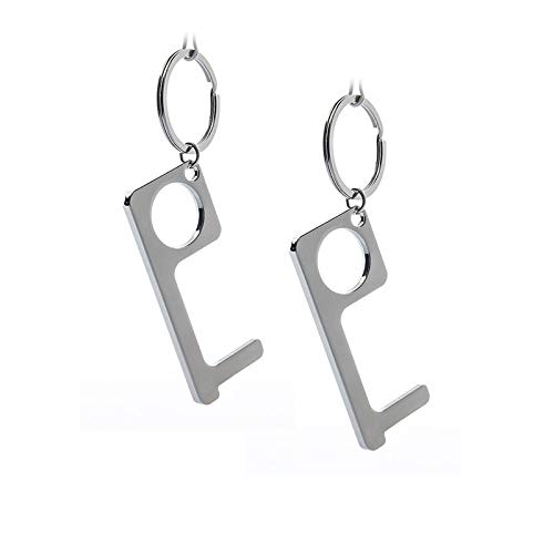 Image of Multi Purpose Safe Keychain Non Contact No Touch Door Opener Lift ATM Buttons (Pack of 2)