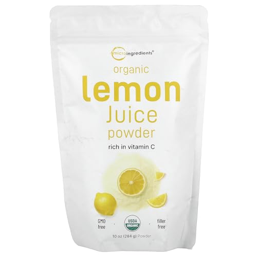 Micro Ingredients Organic Lemon Juice Powder, 10 oz (284 g)