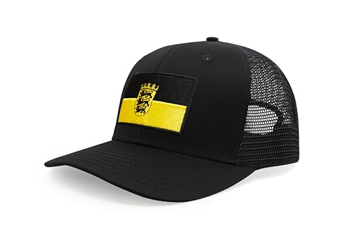 Image of International Tie State Hat for Men and Women, Adjustable Snapback Trucker Baseball Cap with Embroidered Patch