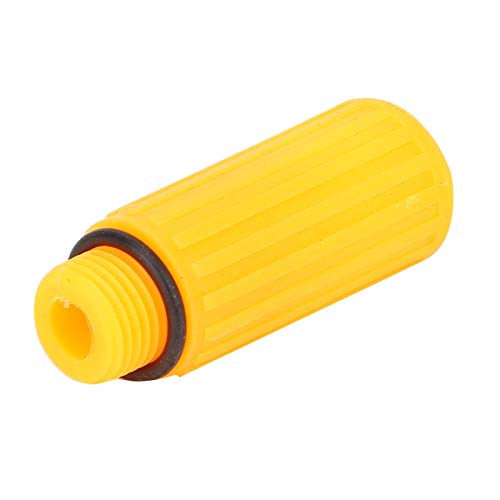 Bouchon d'évent de compresseur d'air de jaune de 15,5 mm de structure compacte, 5 pièces de compresseur d'air résistant à la corrosion