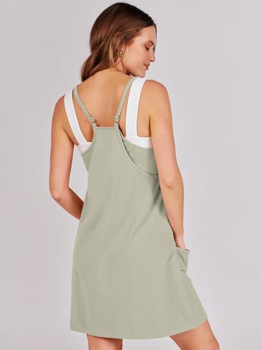 Image of ANRABESS Women Athletic Dress Summer Tennis Workout Active Sports Mini Romper Dress Built in Shorts Travel Vacation Clothes