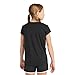 adidas Girls' Short Sleeve Cotton Scoop Neck Tee T-Shirt, Black with Multicolor