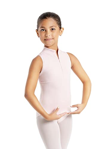 Justaucorps fille danse classique Capezio Glitter Glam noir brillant avec zip avant