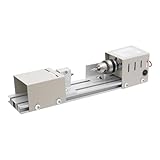 Mini Drehbank 96W Drechselbank für Holz, 4000–9000 U/min Metalldrehmaschinen mit 7-Gang Einstellung, Mini Drehmaschine zum Polieren, Schleifen, Schneiden