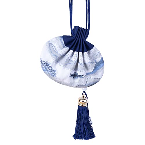 Bolsa de tela para joyería tradicional china 4 piezas miniatura 1
