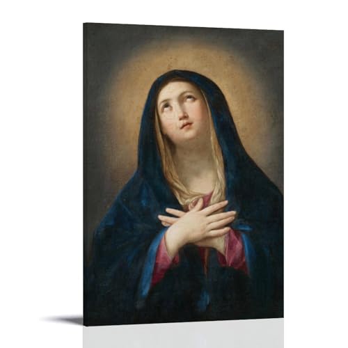 Madonna en prière Guido Reni de qualité musée : impression sur toile d'art pour salon