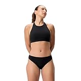 Speedo Damen Badeanzug, Bikini Unterteil, weicher Stoff, Klassisches Anthrazit, S