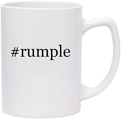 Molandra Products #rumple - 14oz Hashtag White Ceramic Statesman Coffee Mug